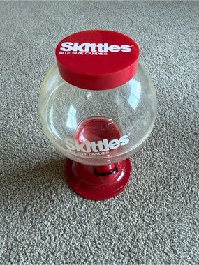 Vintage Skittles Candy Dispenser Jar